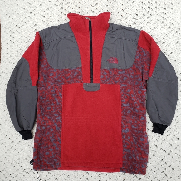 Vintage The North Face TNF Rage Fleece Pullover High Cowl Neck Jacket - Picture 2 of 7